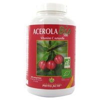 Acerola Bio 500 Pote Familiar 100 comprimidos - Phyto actif