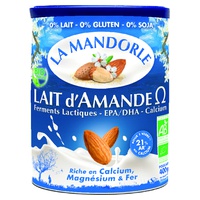 Leite de Amêndoa Omega sem Glúten Bio 400 g de pó - La Mandorle