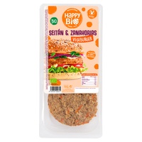 Hambúrguer de seitan e cenoura 160 g - Happy Bio