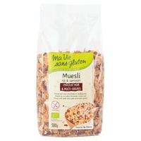 Muesli Chocolate Preto e Multi-Sementes Bio 300 g - Ma Vie sans Gluten