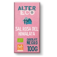 Chocolate de sal rosa orgânico do Himalaia 100 g - Altereco