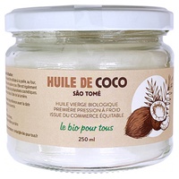 Óleo de coco virgem 250 ml de óleo - Le Bio Pour Tous