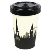 Caneca de bambu cosmopolita 400 ml - Woodway