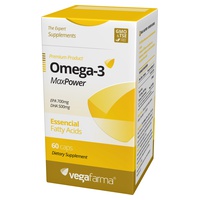 Omega 3 Maxpower 60 pérolas de 500mg - Vegafarma