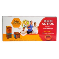 Conjunto de bálsamo de ação Tiger Balm - 1 bálsamo vermelho + 1 loção + 1 rolo de massagem oferecido 3 unidades - Baume du Tigre