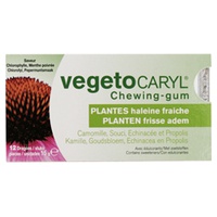 Pastilha Elástica Plantas - Hálito Fresco 12 unidades - Vegetocaryl