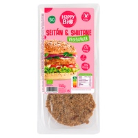 Hambúrguer de seitan e shiitake 160 g - Happy Bio