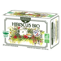 Chá de ervas orgânico simples Hibiscus 20 sachês 20 saquetas de infusão - Romon Nature