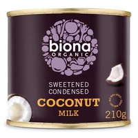 Leite de coco condensado adoçado 210 g - Biona