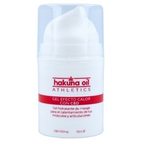 Gel de efeito de calor 100 mg de CBD 50 ml de gel - Hakuna Oil