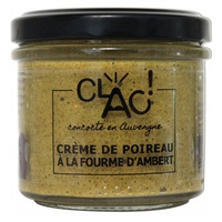 Creme de alho-poró com propagação de queijo orgânico com fourme d'Ambert 100 g - CLAC!