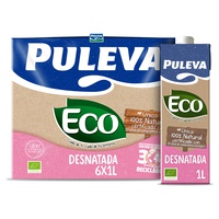 Leite desnatado orgânico 6 unidades - Puleva Eco