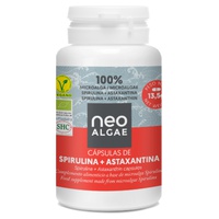 Cápsulas de Spirulina e Astaxantina 30 cápsulas vegetais - Neoalgae