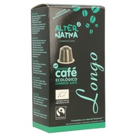 Capsulas Eco Biodegradáveis de Cafe Longo Comercio justo 10 cápsulas de 5.5g - Alternativa3