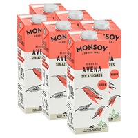 Pack 6 bebidas de aveia biológica sem açúcar 6 unidades de 1L (Aveia) - Monsoy