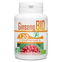 Raiz de Ginseng Vermelho Bio 400 mg 120 comprimidos - GPH Diffusion