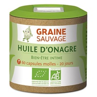 Óleo de Onagra 60 cápsulas de 742.5mg - Graine Sauvage