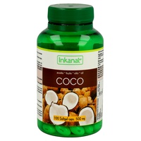 Óleo de côco 100 cápsulas de 500mg - Inkanat