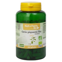 Raiz de Urtiga Picante Bio 200 cápsulas vegetais - Nat & Form