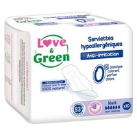 Pensos de Noite Hipoalergénicos 10 unidades - Love & Green