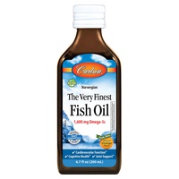 O óleo de peixe mais fino, limão natural 200 ml - Carlson Labs