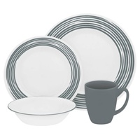 Louça de Vidro Brushed Silver 16 unidades - Corelle