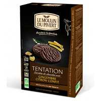 Biscoitos de gengibre e limão de tentação 5 unidades de 26g - Le Moulin du Pivert