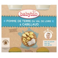 Boião Batatas, Tomate, Bacalhau (a partir de 6 meses) 2 unidades de 200g - Babynat
