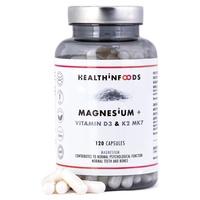 Magnésio e vitaminas D e K2 120 cápsulas - Health in Foods