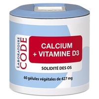 Cálcio + Vitamina D3 60 cápsulas de 425g - Laboratoire Code