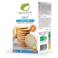 Bolachas de Coco e Limão Sem glúten Bio 125 g - Nature & Cie