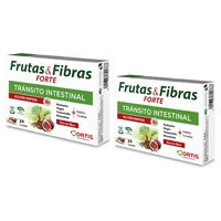 Duplo Pack Frutas e Fibras Forte Trânsito Intestinal 48 comprimidos mastigáveis - Ortis