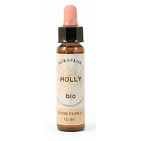 Flores orgânicas de Bach - Holly 10 ml de elixir floral - Auraflor