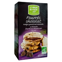 Biscoitos recheados com chocolate 5 unidades de 35g (Chocolate) - Le Moulin du Pivert