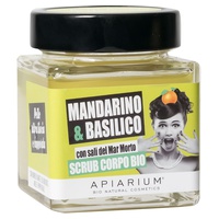 Esfoliante Corporal Orgânico de Tangerina e Manjericão 410 g de gel - Apiarium