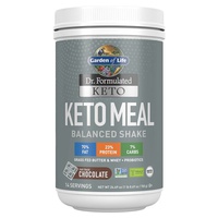 Dr. formulated keto meal, chocolate 700 g de pó - Garden of Life