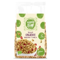 Muesli de maçã e canela crocante 375 g - Happy Bio