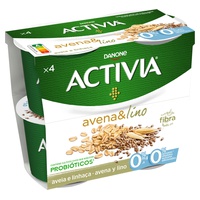 Activia Aveia e Linho 0% 4x120 gr - Activia