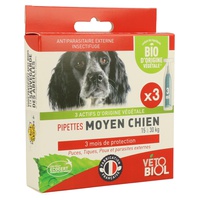 Pipetas Cães Médios Bio 3 unidades de 3ml - Vetobiol