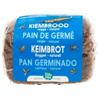 Pão de centeio natural germinado 400 g - Terrasana