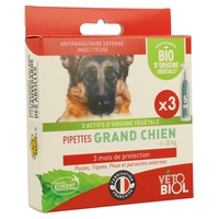 Pipetas Cães Grandes Bio 3 unidades de 5ml - Vetobiol