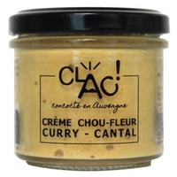 Creme de couve-flor Curry e queijo orgânico 100 g - CLAC!