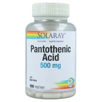 Pantothenic Acid 100 cápsulas de 500mg - Solaray