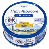 Atum albacora natural com teor reduzido de sal 160 g - Phare d'Eckmühl