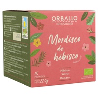 Infusão 'Mordisco de Hibisco' 15 saquetas de infusão - Orballo