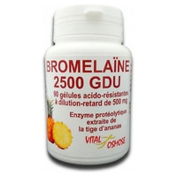 Bromelaína 2500 GDU 90 cápsulas - Vitalosmose