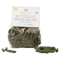 Massa Penne Rigate com Spirulina Bio 250 g - Severino Becagli