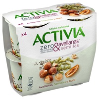 Activia Zero Avelãs e Sementes 4 unidades - Activia