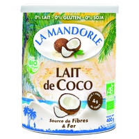 Leite de Coco sem Glúten Bio 400 g de pó - La Mandorle