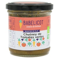 Chutney de tomate verde orgânico 130 g - Babelicot